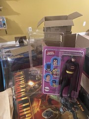 Mego WHSH: Numego CUSTOM BATMAN-Black Suit w/package & TOYSHIELD Clamshell
