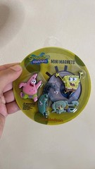 SpongeBob SquarePants Mini Magnets Set Patrick Mr. Krabs Squidward Sealed Nickel