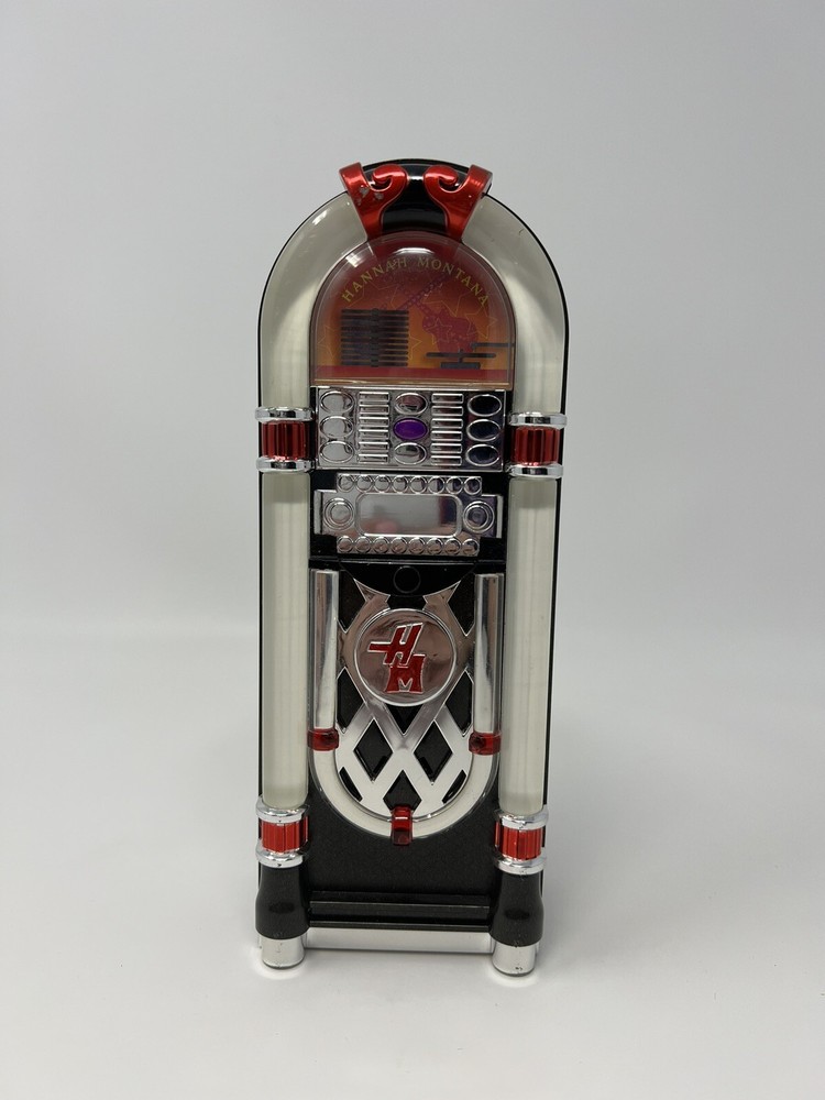 Disney HANNAH MONTANA 8″ Juke box – Lights Up Multiple Colors PLAYS 2 SONGS 2007