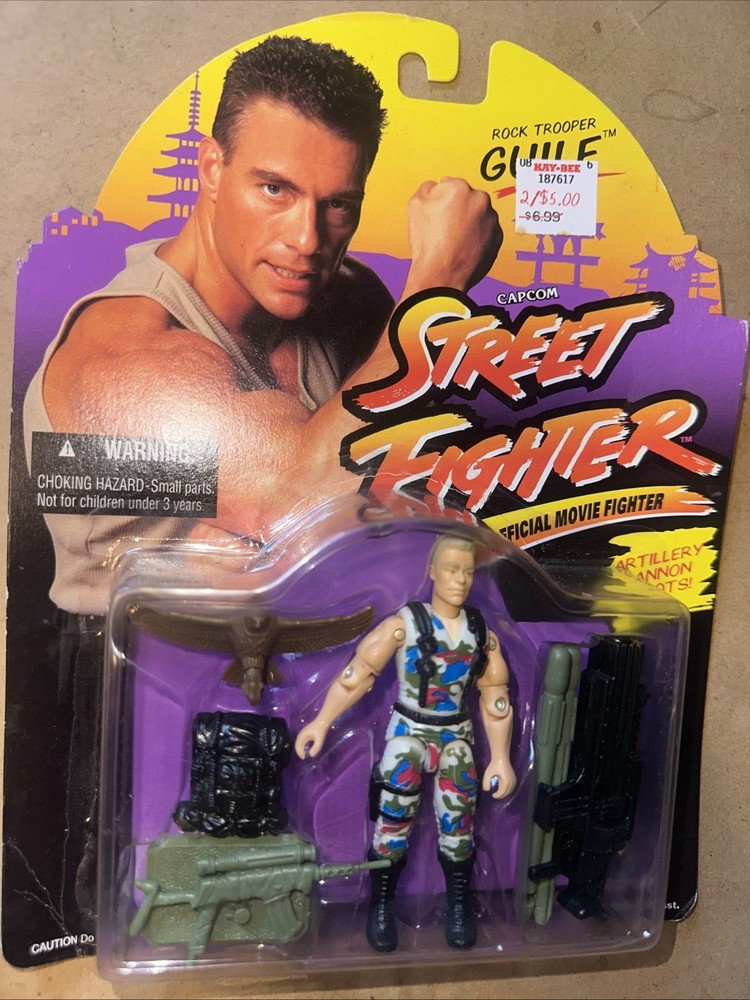 1994 GI Joe Street Fighter Movie Rock Trooper Guile Van Damme New Sealed Gi Joe
