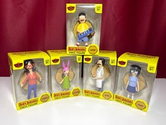 Bob’s Burgers Flyguys Culture Fly Figure SET OF 5 – Bob Linda Louise Gene Tina
