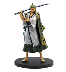 18CM One Piece Luffy Figure Roronoa Zoro Three Blade Manga Anime Statue A15D8Fx