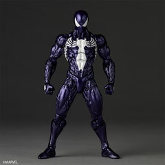 Revoltech Yamaguchi Symbiote Spider-Man Purple Ver. Action Figure w/ Bonus