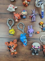 FNAF Five Nights At Freddy’s Figure Keychain Toy Lot Parts Guitar As is