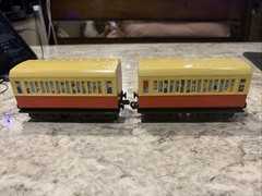 Departing now Thomas And Friends Red Express Coaches