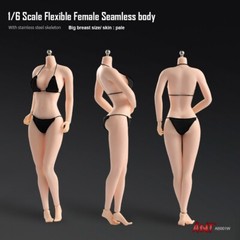 US 1:6 Pale Skin Large Bust Breast 12″ Female Seamless Flexible Figure Body Toys