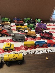 48 THOMAS THE TRAIN & FRIENDS Wood, Vintage, Metal, Buildings, Track, People +++