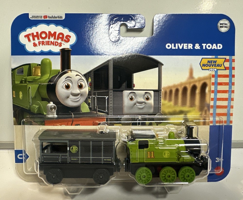 Thomas & Friends Metal Oliver Engine & Toad Brakevan Deluxe 2-Pack NEW