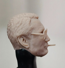 1:12 1:10 1:9 1:6 JAWS CHIEF MARTIN BRODY CUSTOM HEAD SCULPT UNPAINTED