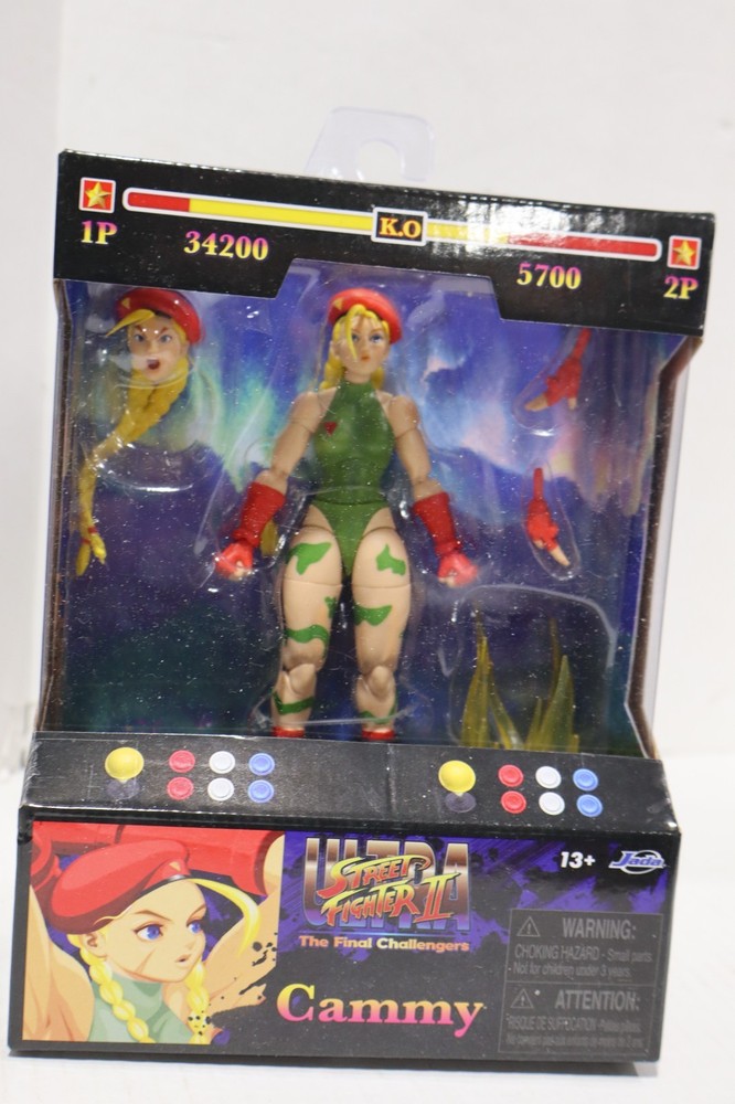 Jada Toys Street Fighter II Cammy Action Figure 1:12 Scale Sealed