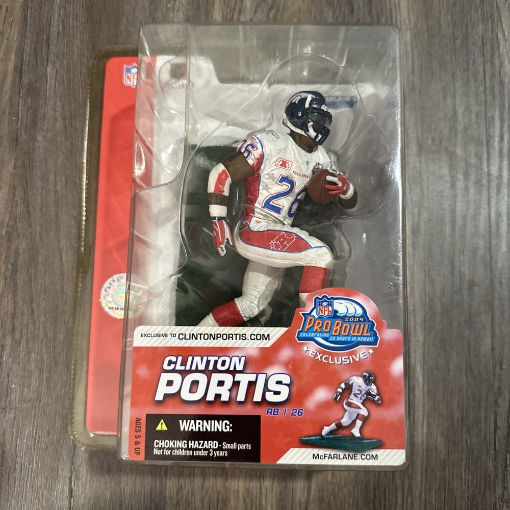Clinton Portis Denver Broncos McFarlane Exclusive Limited 2004 Pro Bowl Figure