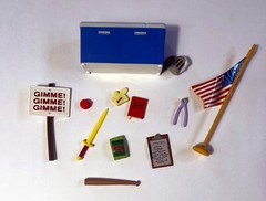 HUGE Lot of 11 WOS Simpsons Figures PLUS 50+ pieces Accessories extra figure