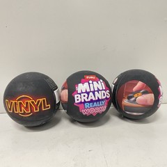 ZURU Mini Brands Really Works Vinyl Record Capsules LOT OF 3 READY TO SHIP NEW