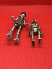 2 Star Wars Action Figures 1999 Ody Mandrell with a Pit Droid Plastic
