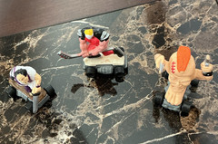 1991 Savage Mondo Blitzers Kenner Figures on Wheeled Bases