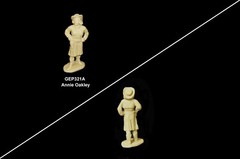 MARX TV Western Character figures Annie Oakley 54mm resin toy soldiers playsets