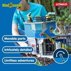 Dinosaur Toys Science Playset – 33-Piece Set Research Station with Brachiosau…