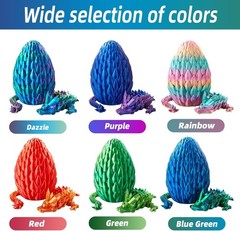 Dragon Egg Crystal 3D Printed Fidget Toy Decor Articulated Gift