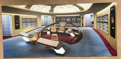 STAR TREK Next Gen BRIDGE Ikea BESTA Diorama Backdrop Print for 1/6 Figures EXO6