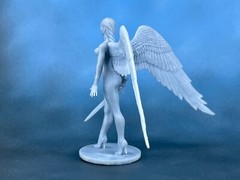 Action Figure black angel 60mm Resin Figure. Tabletop Miniature