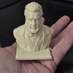Charles Spurgeon Bust Reformer Puritan Figure 3D Printed Collectible 3Inch Tall