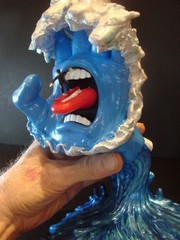 WAVE HAND Custom Kidrobot Santa Cruz Skateboards Screaming Hand Figure