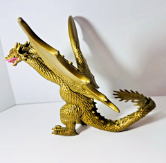Bandai 2014 King Ghidorah Figure Toho Godzilla 3 Headed Golden Dragon Kaiju