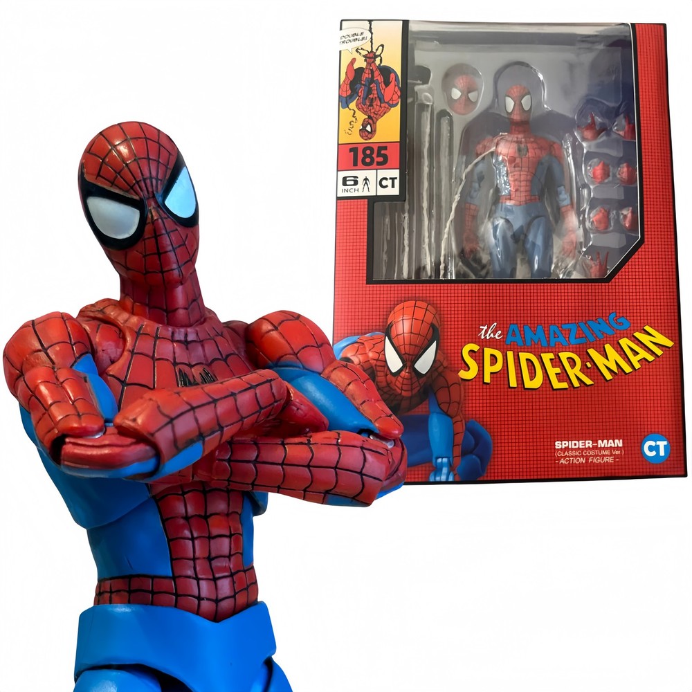 CT Toys MAFEX No.185 SPIDER-MAN CLASSIC COSTUME Ver. 1/12 Action Figure US STOCK