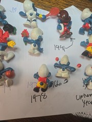 Vintage 1960s 1970s 1990 Smurfs Figures Lot of 11 Peyo Schleich Smurf Figurines