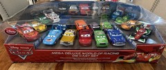 Disney Store Cars Mega Deluxe World Of Racing Die Cast Car Set Hudson Hornet New