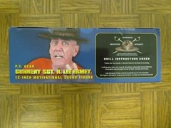 Sideshow Collectibles Talking 12″ P.T. GEAR Gunnery SGT. R. Lee Ermey in Box