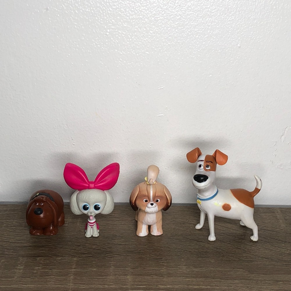 The Secret Life of Pets Toys Figures Lot Cake Toppers Duke Princess Daisy Max 4