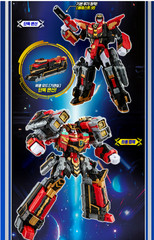 Metal Cardbot S “BLASTRAIN” Blast Train Red Transforming Robot Diesel Trains NEW
