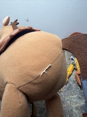Disney Store Galloping Bullseye And Woody With Pull String Read
