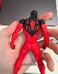 MESS TOYS Symbiote Spider-Man Red Suit 1/12 Action Figure Toys Collectible Model