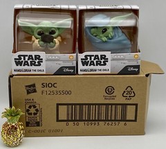 Star Wars Baby Yoda 2.2in Sipping Soup Blanket Wrapped Figure 2 pack MANDALORIAN