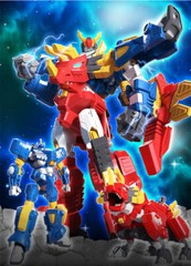 Toys MiniForce Super Dino Power FORCE TRIG Triceratops Rider Robot Knight Figure