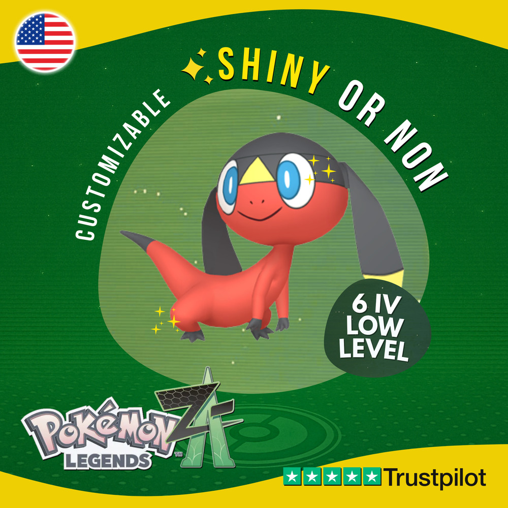 Helioptile Shiny or Non ✨6IV Pokémon Legends Z-A Competitive Customizable ZA Z A