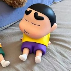 Crayon Shin-Chan Phone Holder Anime Figure Kawaii Desktop Decoration 11cm Toy