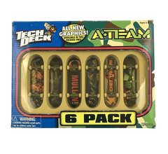 Tech Deck A-Team 6 Pack Mini Skateboards Boxed Incomplete Hardware Read Please