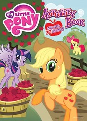 NEW My Little Pony 32-Page Coloring Book w/ Stickers Applejack Cover, Great Gift