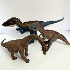 Dinosaur action figure mixed lot of 15 Jurassic World & Vtg Solid Dino figurine