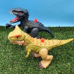 (4) Jurassic Park Dinosaurs Lot Of 4 (Used Working Toys)
