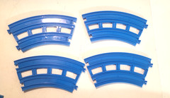 Vtg TOMY Plarail Blue Train Track Bridge Lot 145 pc Thomas & Friends TrackMaster