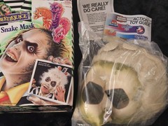 BNIB Vintage Beetlejuice Snake Mask Kenner 1990 ! Halloween Super Rare Open Box