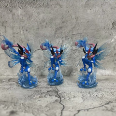 Ash Greninja Style Figure 12cm Blue Ninja Frog PVC Action Figurine Model Toy