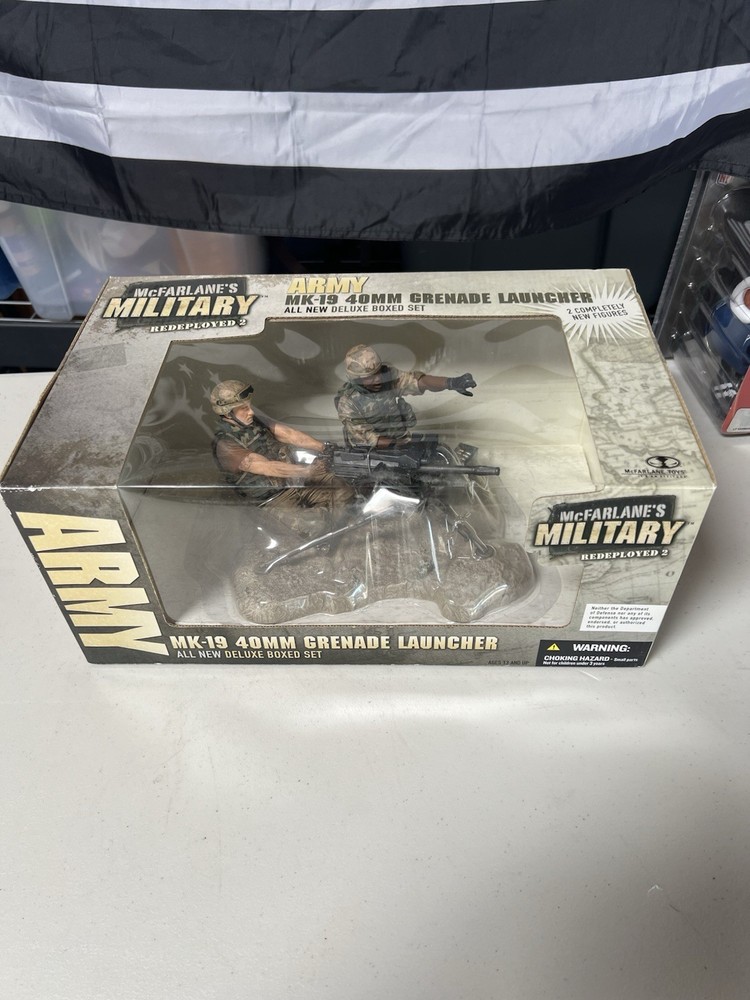 McFarlane’s Military Redeployed 2 Army MK-19 40MM Grenade Launcher Set NIB
