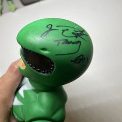 Power Rangers – Star Toys-14″ – Green Power Ranger- Signed by Jason David Frank