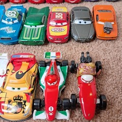 Lot Of 18 Disney’s Pixar Cars Die-Cast Racing Toys Mattel Mini Figures