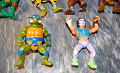 Vintage TMNT Figure Lot 1988-1991 Playmates Casey Jones Metalhead Splinter Leo